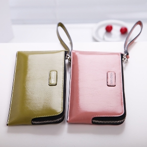 Γυναικείο πορτοφόλι από συνθετικό δέρμα σε ροζ, κόκκινο, ματζέντα και κίτρινο - 4 μοντέλα