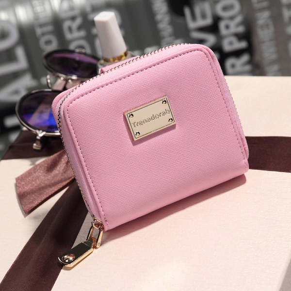 Γυναικείο πορτοφόλι σε μαύρο, ροζ και πράσινο - 3 μοντέλα