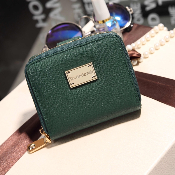 Γυναικείο πορτοφόλι σε μαύρο, ροζ και πράσινο - 3 μοντέλα