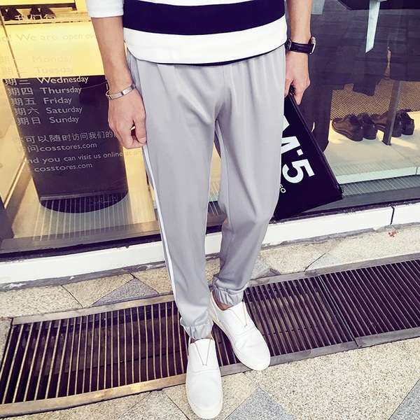 Мъжки дълги панталони - ежедневни в няколко цвята - бели, червени, зелени, сиви и сини