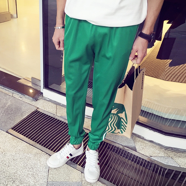 Мъжки дълги панталони - ежедневни в няколко цвята - бели, червени, зелени, сиви и сини