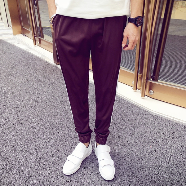 Мъжки дълги панталони - ежедневни в няколко цвята - бели, червени, зелени, сиви и сини