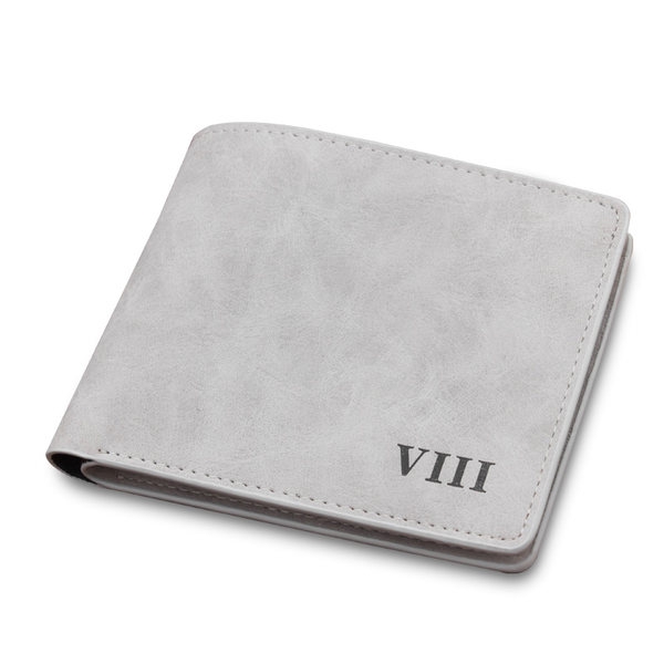 Мъжки портфейл от изкуствена кожа в кафяв,черен и бял цвят