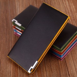 Мъжки портфейли от изкуствена кожа в черен цвят - 6 модела