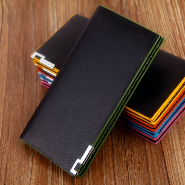 Πορτοφόλια των ανδρών faux δέρμα σε μαύρο χρώμα - 6 μοντέλα