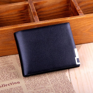 Мъжки портфейли от изкуствена кожа в черен цвят - 6 модела