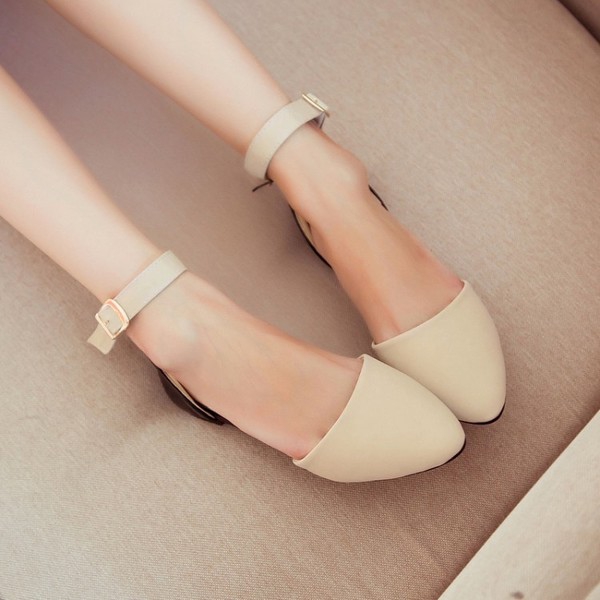 Дамски ежедневни заострени обувки в пролетни цветове