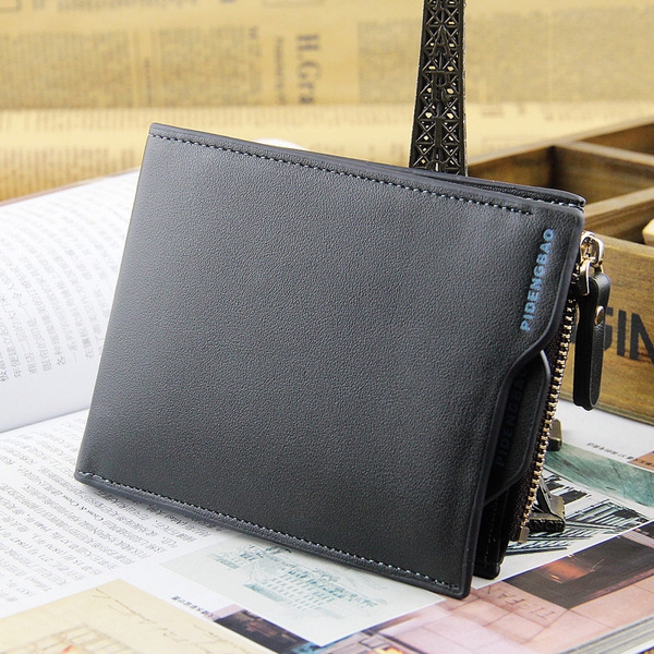 Мъжки портфейли в сив,черен и кафяв цвят - 5 модела