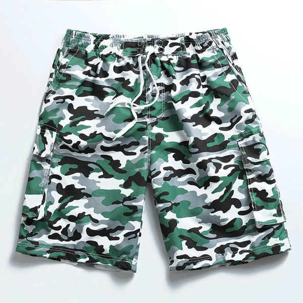 Ριγέ αρσενικό σορτς τύπου μαγιό με δεσμούς - 7 μοντέλα