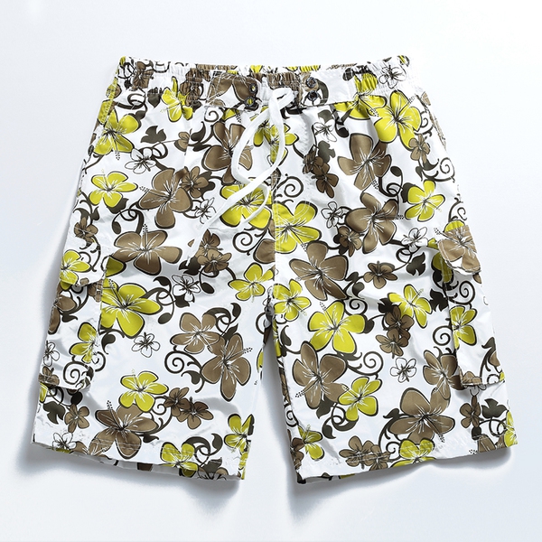 Ριγέ αρσενικό σορτς τύπου μαγιό με δεσμούς - 7 μοντέλα