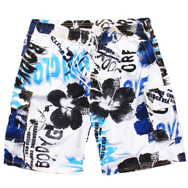 Ριγέ αρσενικό σορτς τύπου μαγιό με δεσμούς - 7 μοντέλα