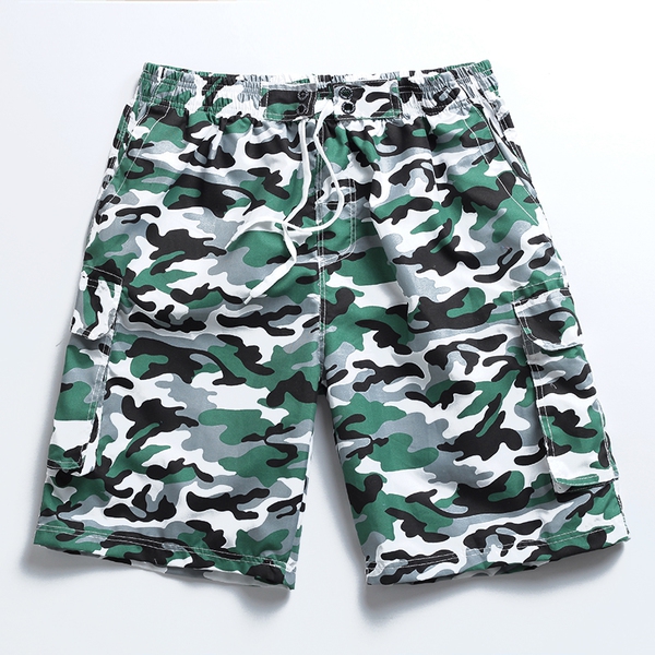 Ριγέ αρσενικό σορτς τύπου μαγιό με δεσμούς - 7 μοντέλα