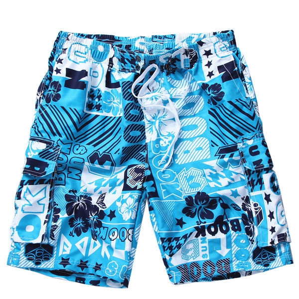 Ριγέ αρσενικό σορτς τύπου μαγιό με δεσμούς - 7 μοντέλα