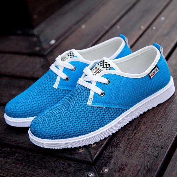 Мъжки мрежести маратонки - пролетни и летни - 6 моделав син, бежов и сив цвят 