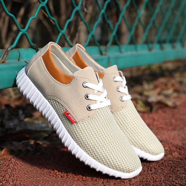 Мъжки мрежести маратонки - пролетни и летни - 6 моделав син, бежов и сив цвят 