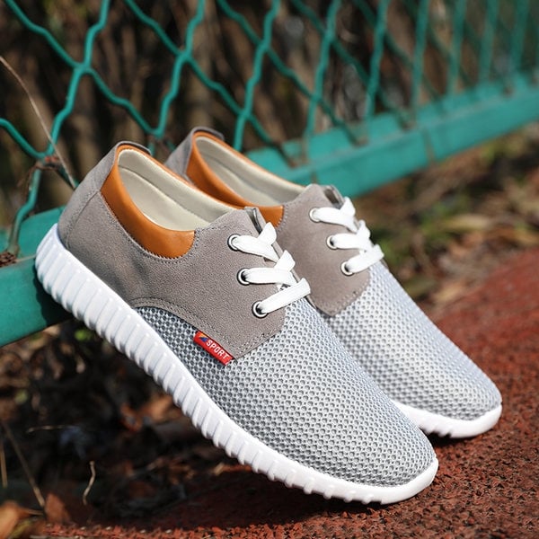 Мъжки мрежести маратонки - пролетни и летни - 6 моделав син, бежов и сив цвят 