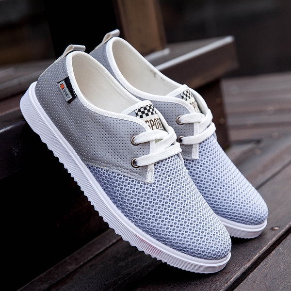 Мъжки мрежести маратонки - пролетни и летни - 6 моделав син, бежов и сив цвят 