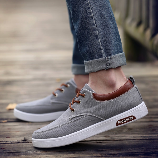 Мъжки фешън обувки в 4 модела - сини, бежови, сиви