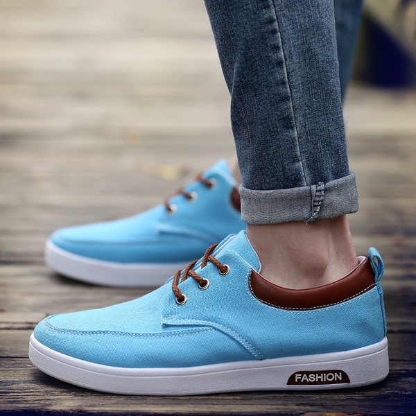 Мъжки фешън обувки в 4 модела - сини, бежови, сиви