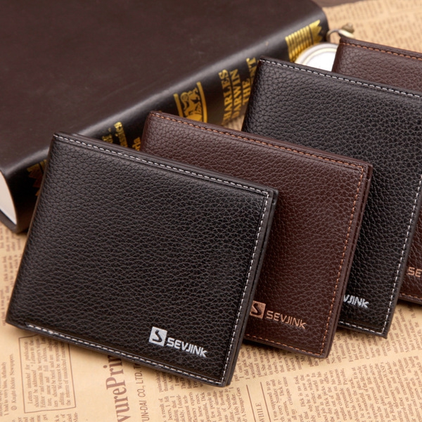 Мъжки портфейли от изкуствена кожа в кафяв и черен цвят - 12 модела