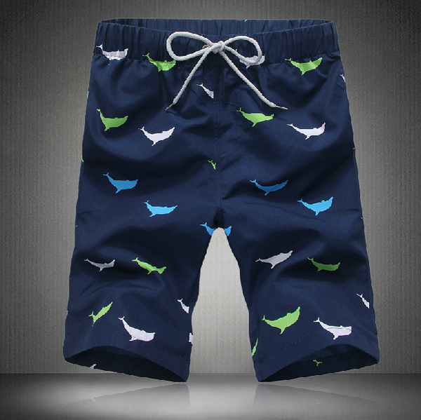 Σορτς ανδρών για την παραλία με γαλάζια ανδρών - 2 μοντέλα