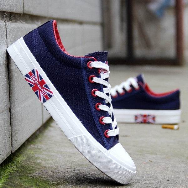 Ανδρικά παπούτσια - για την άνοιξη, καλοκαίρι και το φθινόπωρο - ραμμένο με κατασκευή από ύφασμα και δέρμα - διάφορα κορυφαία μο