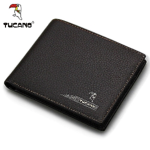 Мъжки портфейл в черен цвят от изкуствена кожа - 1 модел