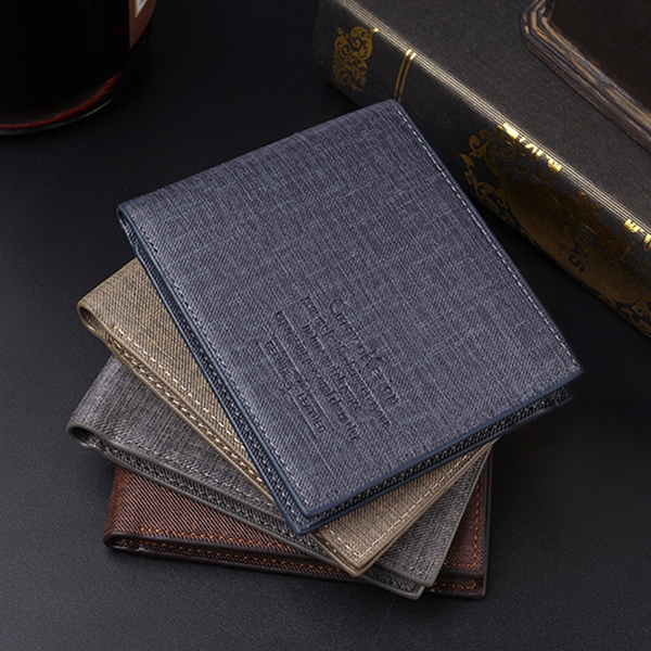 Πορτοφόλι των ανδρών σε γκρι και καφέ - 4 μοντέλα