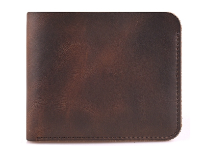 Мъжки портфейл от изкуствена кожа в кафяв цвят - 1 модел