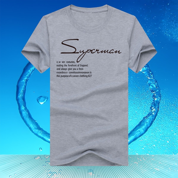 Άντρας βαμβακερό T-shirts - μαύρο, μοβ, μπλε, κίτρινο, με διάφορες επιγραφές