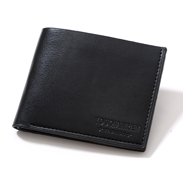 Πορτοφόλι των ανδρών σε καφέ και μαύρο από τεχνητού δέρματο - 2 μοντέλα