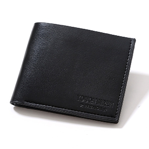 Мъжки портфейл в кафяв и черен цвят от изкуствена кожа - 2 модела