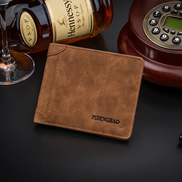 Πορτοφόλι των ανδρών σε γκρι, μαύρο και καφέ - 6 μοντέλα