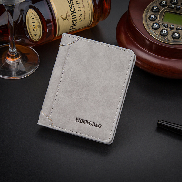 Πορτοφόλι των ανδρών σε γκρι, μαύρο και καφέ - 6 μοντέλα