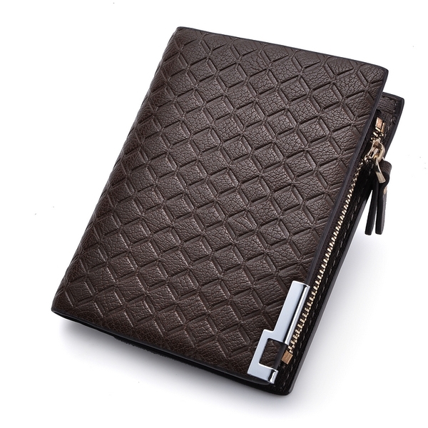 Ανδρικό πορτοφόλι τεχνητού δέρματος  - 6 μοντέλα σε καφέ και μαύρο