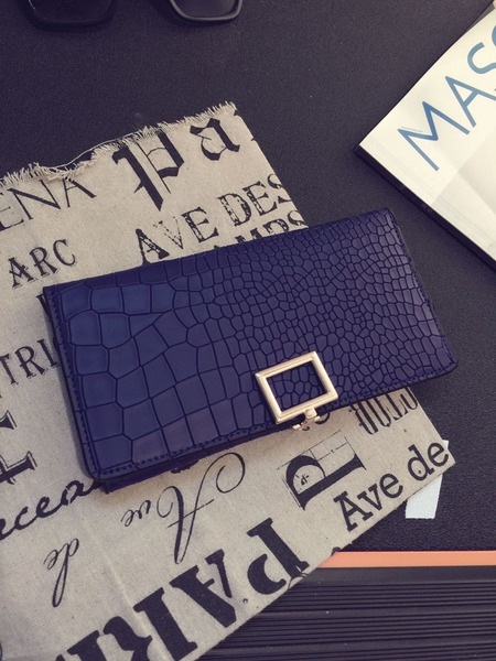 Γυναικείο πορτοφόλι από συνθετικό δέρμα σε γκρι, μαύρο, μπλε, ασημί, χρυσό, φούξια, ροζ και μοβ - 10 μοντέλα