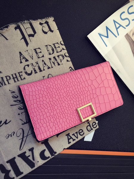 Γυναικείο πορτοφόλι από συνθετικό δέρμα σε γκρι, μαύρο, μπλε, ασημί, χρυσό, φούξια, ροζ και μοβ - 10 μοντέλα