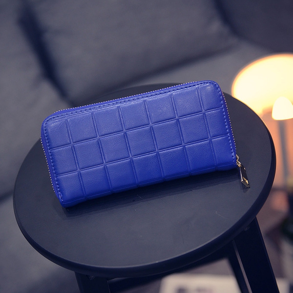 Γυναικείο πορτοφόλι σε μπλε, κόκκινο και μαύρο - 3 μοντέλα