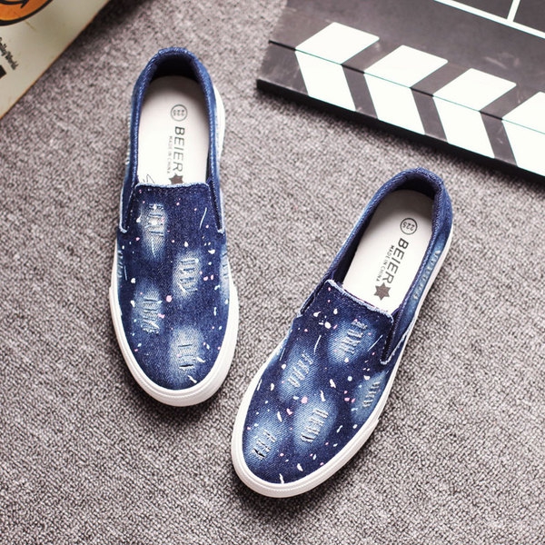 Γυναικεία παπούτσια τζιν denim - 7 μοντέλα.