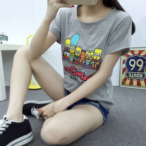 Κυρίες καλοκαίρι shirt με κοντά μανίκια - μινιόν