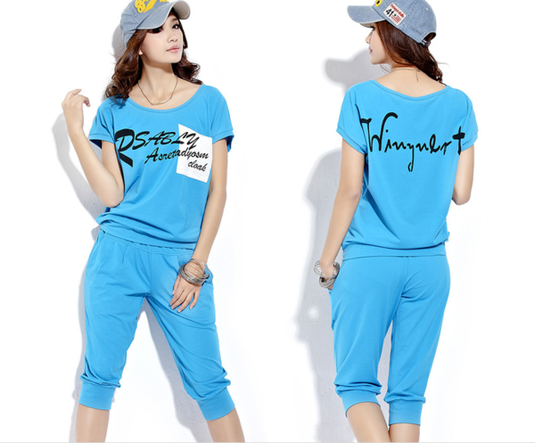 Γυναικείο Σετ καλοκαιρινής  - διάφορα  μοντέλα με κοντά και μακριά μανίκια με κοντό και μακρύ παντελόνι - μαύρο, ροζ, μπλε χρώμα