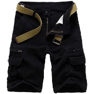 Широки мъжки къси карго панталони - 5 модела 