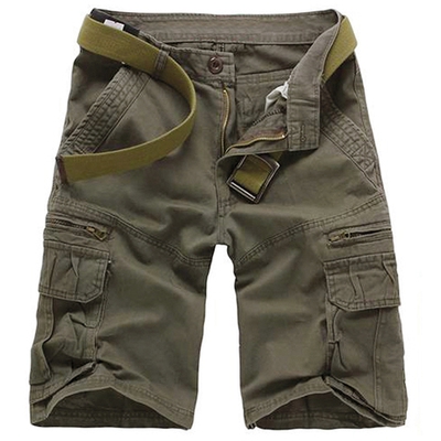 Широки мъжки къси карго панталони - 5 модела 