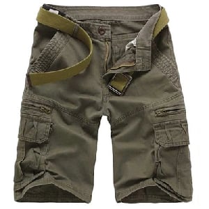 Широки мъжки къси карго панталони - 5 модела 