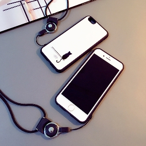 Протектор за телефон със силиконова каишка подходящ за iPhone6/6S, iPhone6/6S plus, iPhone5/5S