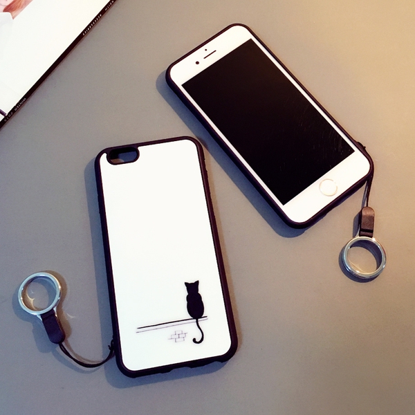 Протектор за телефон със силиконова каишка подходящ за iPhone6/6S, iPhone6/6S plus, iPhone5/5S