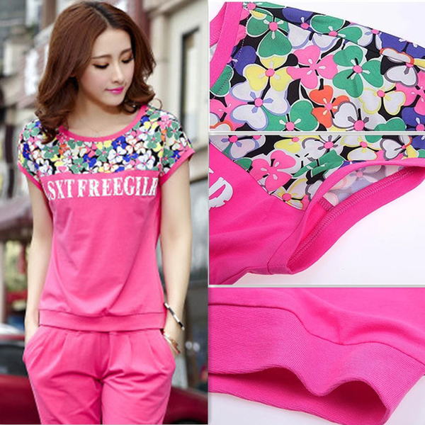 Дамски цветни ежедневни комплекти