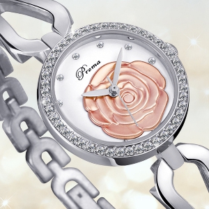 Γυναικεία ρολόγια 6 χρώματα με τριαντάφυλλα