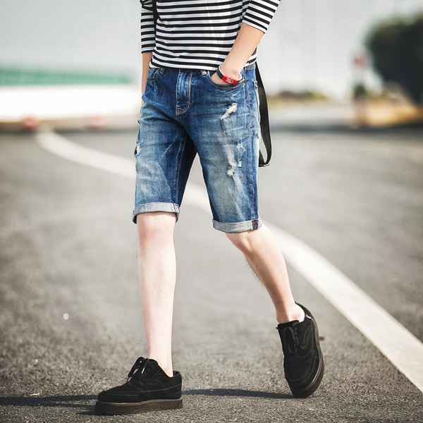 Летни цветни  дънкови шорти - 2 модела 