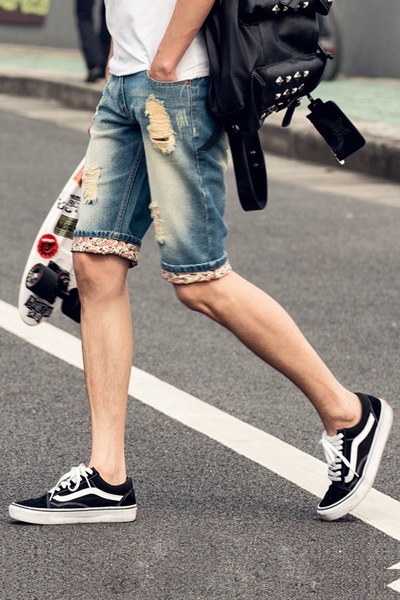 Летни цветни  дънкови шорти - 2 модела 